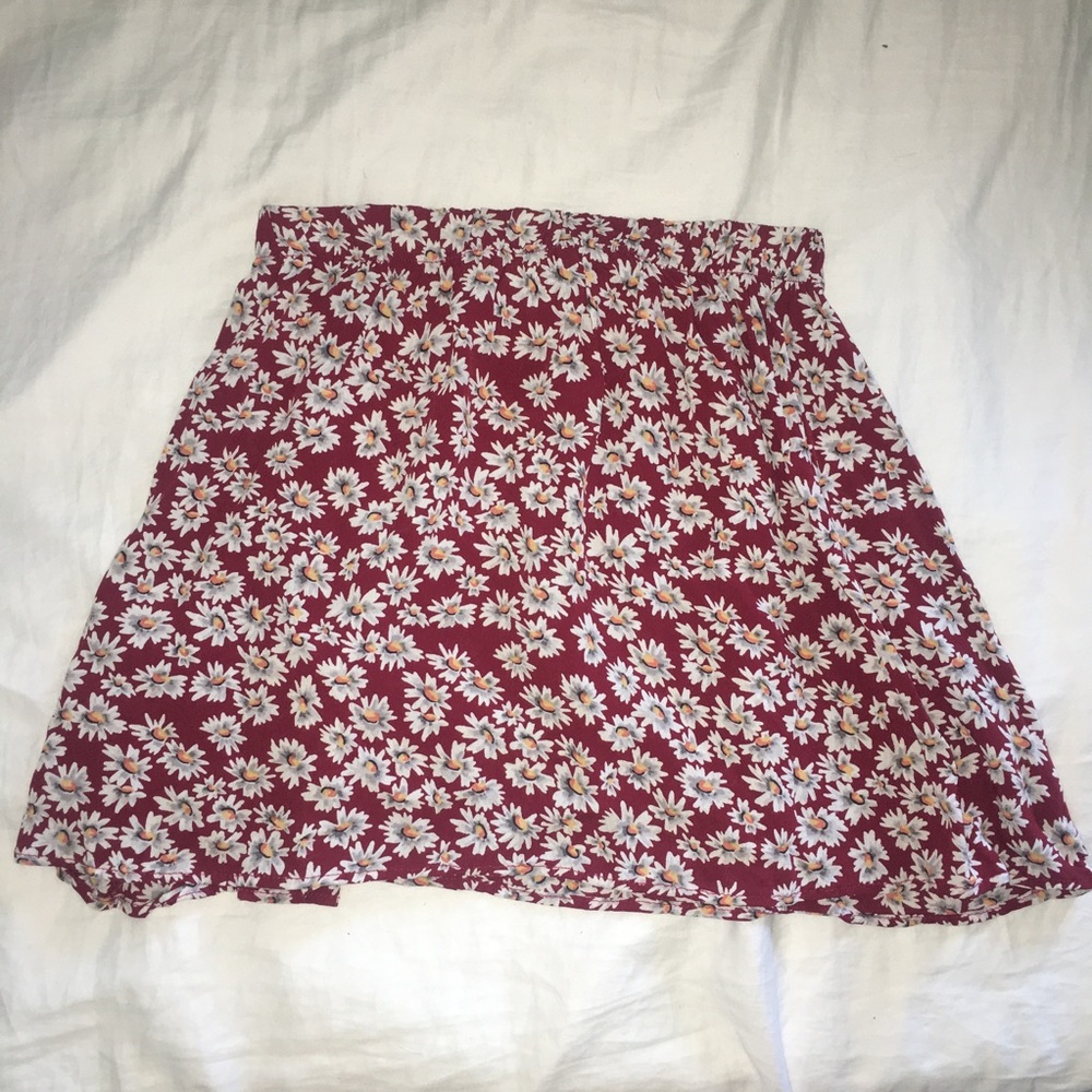 Red Flower John Galt Brandy Melville Skirt